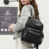 Morph Leather Handbag+Backpack Black